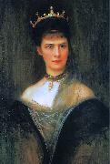 Philip Alexius de Laszlo Empress Elisabeth of Austria oil painting on canvas